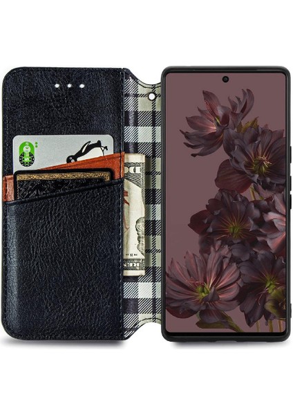 Google Piksel 7 Pro Flip Kapak Kılıf Cüzdan Fonksiyonu Için Kılıf (Yurt Dışından)