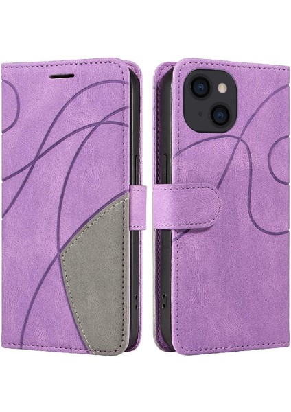 Mays Boutique IPhone 15 Artı Kickstand Koruyucu Pu Deri Flip Folio Kılıf (Yurt Dışından)