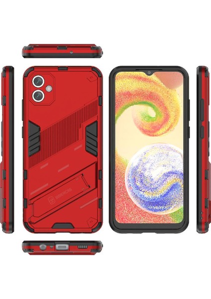 Samsung Galaxy A04E 4g Kickstand Sağlam Askeri Koruyucu Kapak (Yurt Dışından)