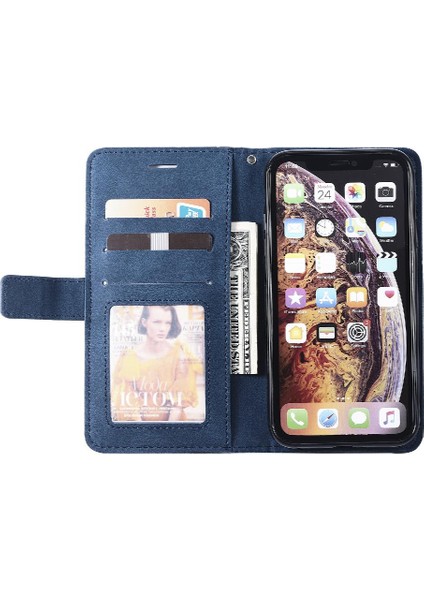 IPhone Xr Pu Deri Kart Tutucu Kickstand Cüzdan Flip Folio (Yurt Dışından)