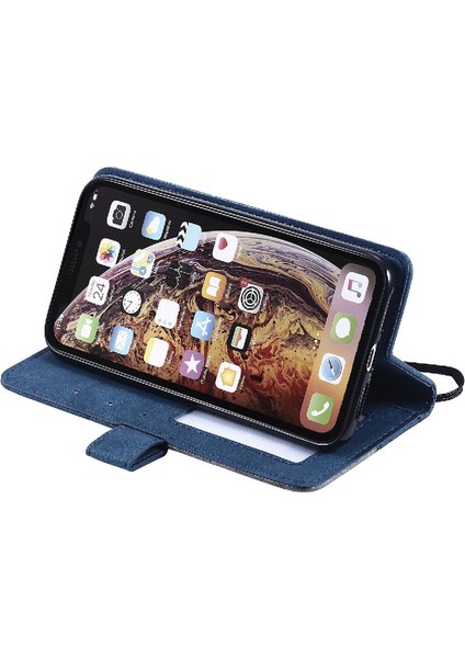 IPhone Xr Pu Deri Kart Tutucu Kickstand Cüzdan Flip Folio (Yurt Dışından)
