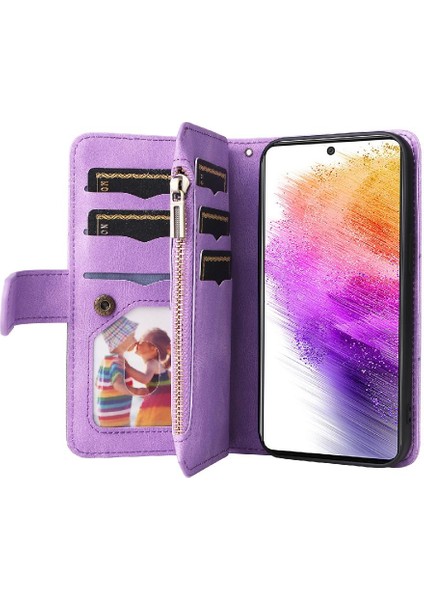 Samsung Galaxy A73 5g Fermuar Cüzdan Tarzı Kickstand Koruyucu Kılıf (Yurt Dışından) indirimleri