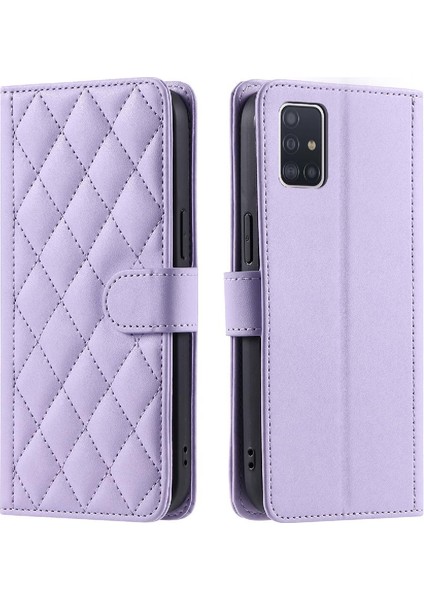 Telefon Kılıfı Için Samsung Galaxy A71 4g El Kayışı Kafes Flip Folio Cüzdan (Yurt Dışından)