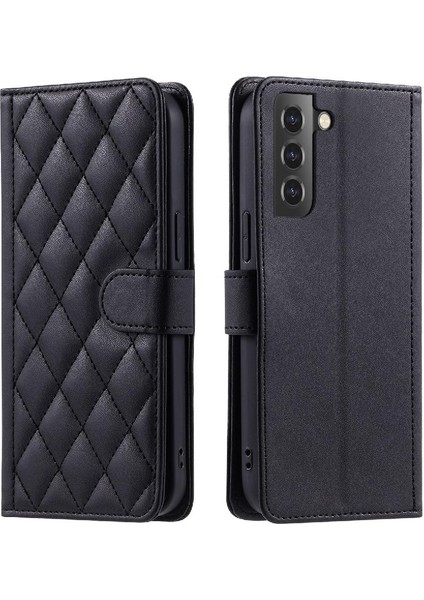 Samsung Galaxy S21 Manyetik El Kayışı Kart Yuvaları Tutucu Için Telefon Kılıfı (Yurt Dışından)