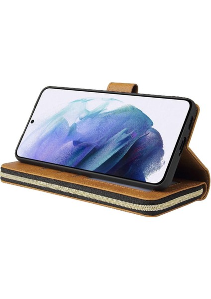 Samsung Galaxy S21 Kart Tutucu Cüzdan Durumda 9 Kart Yuvaları ile Flip (Yurt Dışından) fırsatları