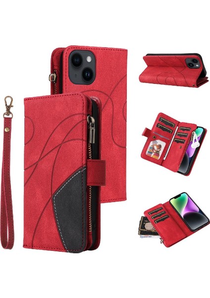 Kart Yuvası Standı ile IPhone 15 Artı Durumda Dokuz Kart Yuvaları Iki Renkli (Yurt Dışından)
