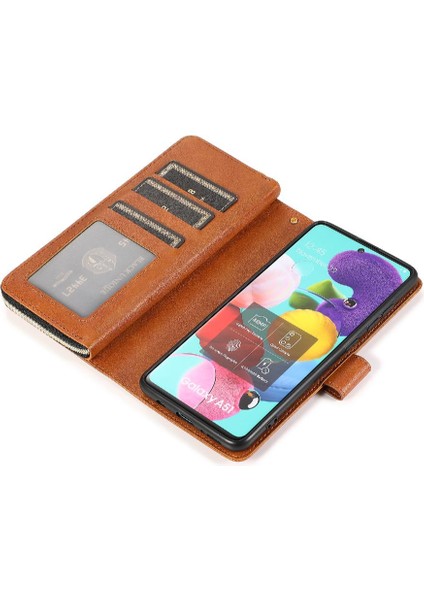 Samsung Galaxy A51 5g Flip Kapak Fermuar Cep Cüzdan Kılıf 9 (Yurt Dışından)