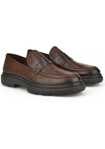 Erkek Deri Ayakkabı 143745Zab0706 Kahve fiyatları