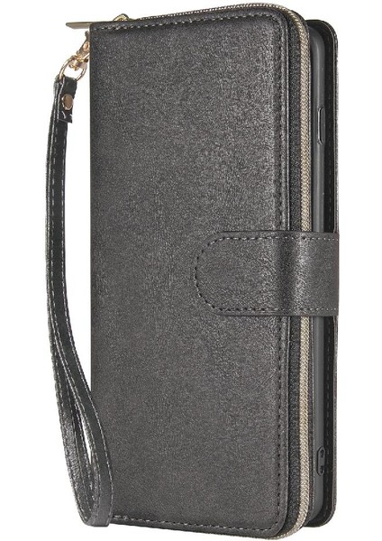 El Kayışı ile Samsung Galaxy S10 Için Kılıf Kapak Çevirin Fermuar Cep Vaka (Yurt Dışından) fırsatları