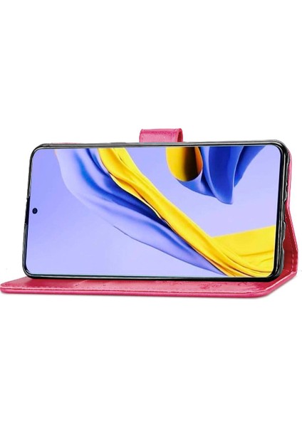 Samsung Galaxy A71 5g Zarif Iş Dört Yapraklı Yonca Flip Case (Yurt Dışından)