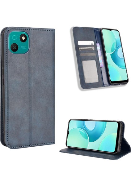 Wiko T10 Pu Deri Cüzdan Manyetik Kapatma Için Kılıf (Yurt Dışından)