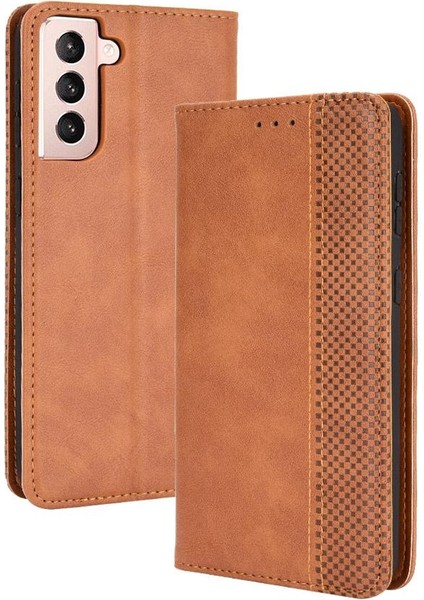 Samsung Galaxy S21 5g Manyetik Kapatma Pu Deri Cüzdan (Yurt Dışından)