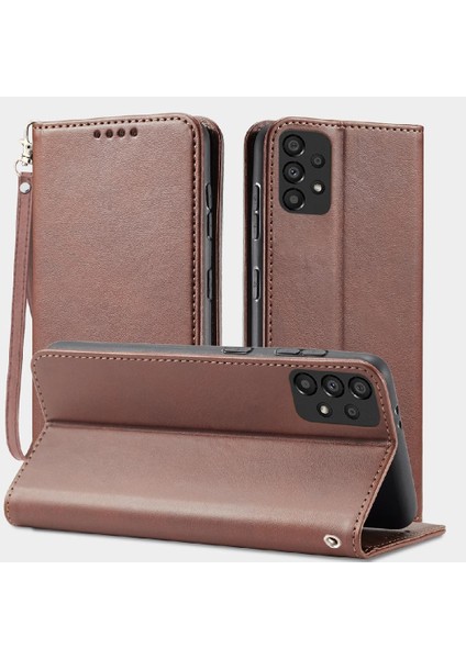 Samsung Galaxy A52S 5g Tam Koruma Deri Folio Flip Case (Yurt Dışından)