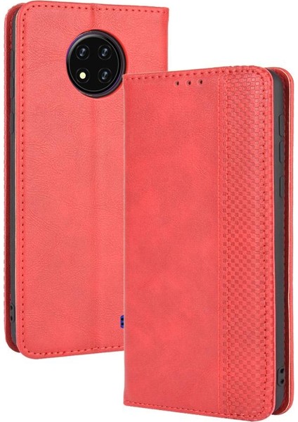 Oukitel C19 Cüzdan Manyetik Kapatma Pu Deri Için Kılıf (Yurt Dışından)