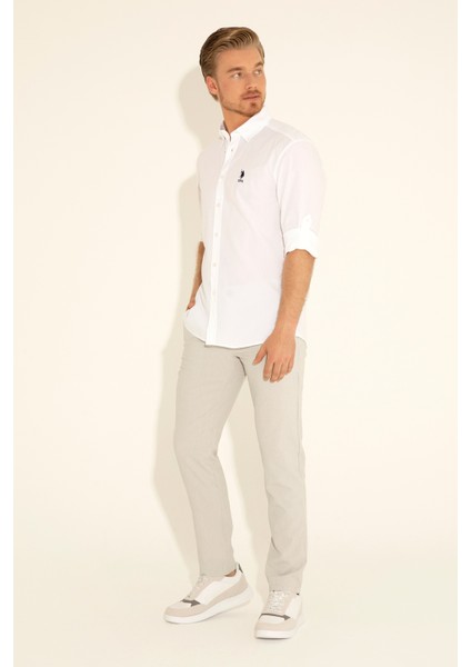 Erkek Gri Pantolon (Kanvas-Chino) 50283365-VR024
