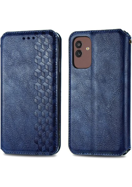 Samsung Galaxy M13 5g Zarif Iş Için Kılıf Kapak Çevirin Deri Kılıf (Yurt Dışından)