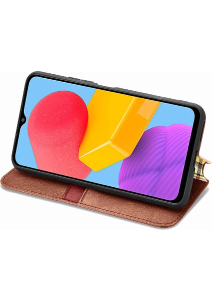 Samsung Galaxy M13 4g Zarif Iş Deri Kılıf Kapak Çevirin (Yurt Dışından) fiyatları