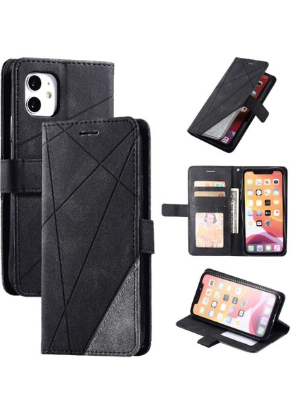 IPhone 11 Için Kılıf Cüzdan Flip Folio Kart Tutucu Kickstand Manyetik Pu (Yurt Dışından)