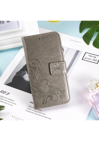 Oppo Oppo 5g Dört Yapraklı Yonca Deri Kılıf Için Kılıf Zarif Iş Çevirme (Yurt Dışından)