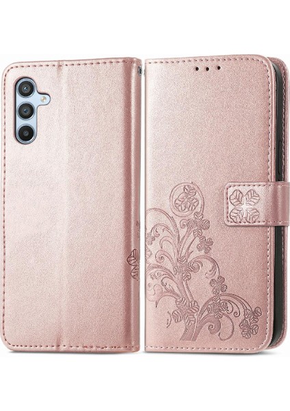 Mays Boutique Samsung Galaxy A34 5g Zarif Iş Dört Yapraklı Yonca Flip Case (Yurt Dışından)