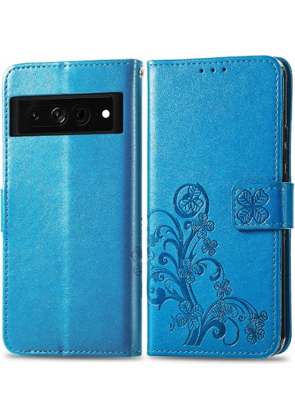 Google Piksel 7 Pro Dört Yapraklı Yonca Flip Kapak Kılıf Için Kılıf Kısa (Yurt Dışından)