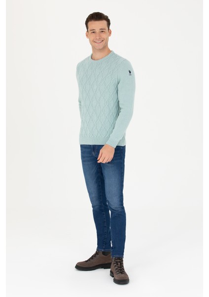 Erkek Mint Kazak /Triko 50272103-VR090 fırsatları