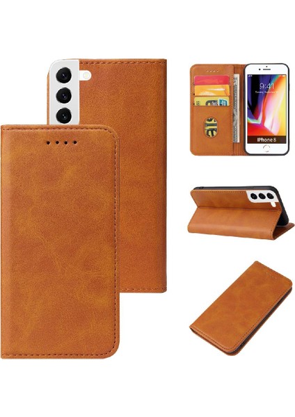 Samsung Galaxy S23 Deri Folio Flip Case Tam Koruma Kartı (Yurt Dışından) indirimleri