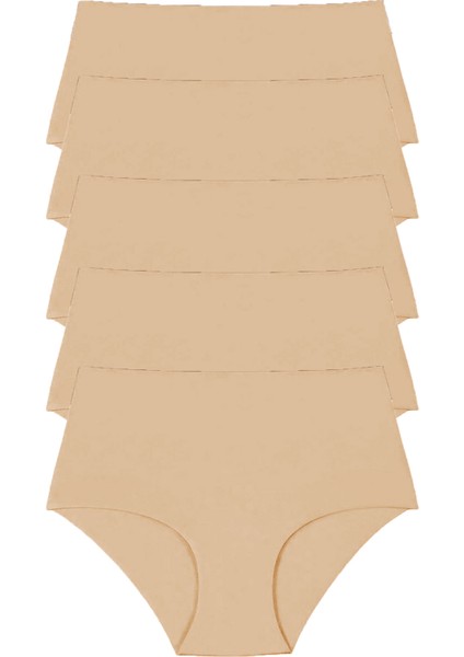 5li Kadın Iz Yapmaz Yüksek Bel Lazer Kesim Külot