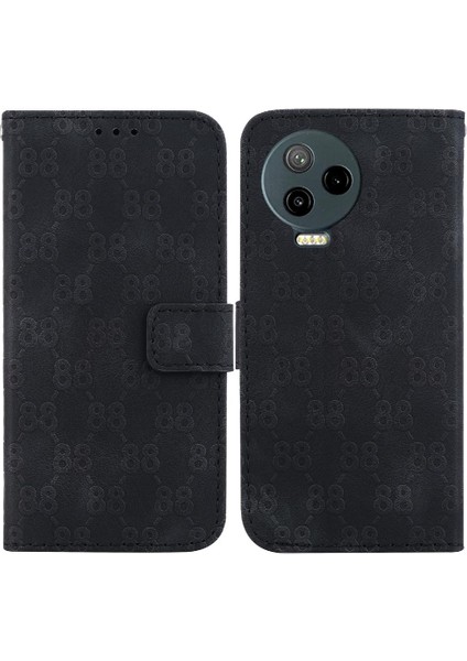Infinix Not 12 2023 Çift 8 Kabartmalı Kart Tutucu Pu Kapak Için Telefon Kılıfı (Yurt Dışından)
