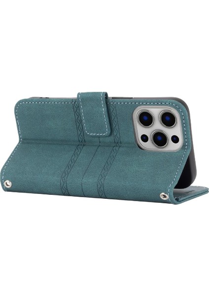 Iphone 15 Için Flip Case Artı Pu Deri Manyetik Kapatma Cüzdan Kılıf (Yurt Dışından)