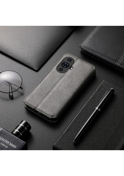 Huawei Nova 11 Pro Cüzdan Fonksiyonu Için Kılıf Kapak Çevirin Deri Kılıf (Yurt Dışından)