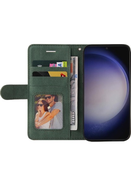 Samsung Galaxy S24 Artı Pu Deri Flip Folio Kılıf Kart Yuvası ile (Yurt Dışından)