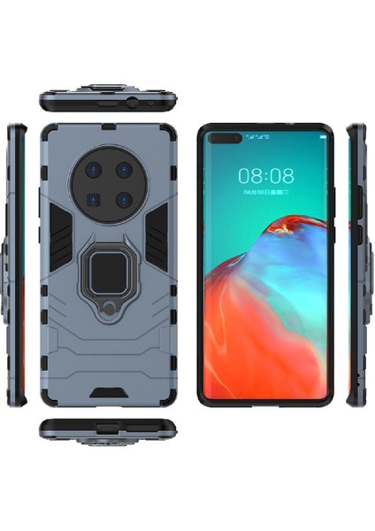 Mays Boutique Huawei Mate 40 Pro Için Kickstand Askeri Damla Koruma Halkası Kapak (Yurt Dışından)