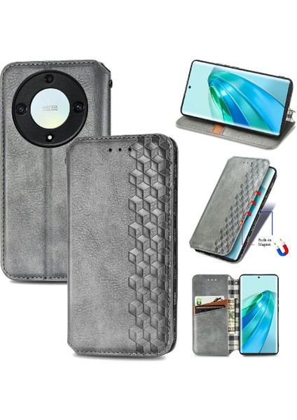 Huawei Onur X9A Moda Tasarımı Zarif Iş Deri Kılıf (Yurt Dışından)