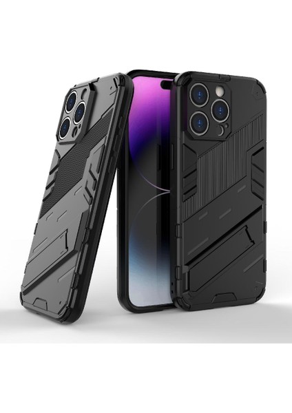 Iphone 14 Için Kılıf Pro Max Kickstand Sağlam Askeri Koruyucu Kapak (Yurt Dışından)