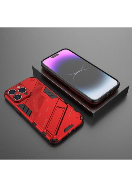 Iphone 14 Için Kılıf Pro Max Kickstand Sağlam Askeri Koruyucu Kapak (Yurt Dışından)