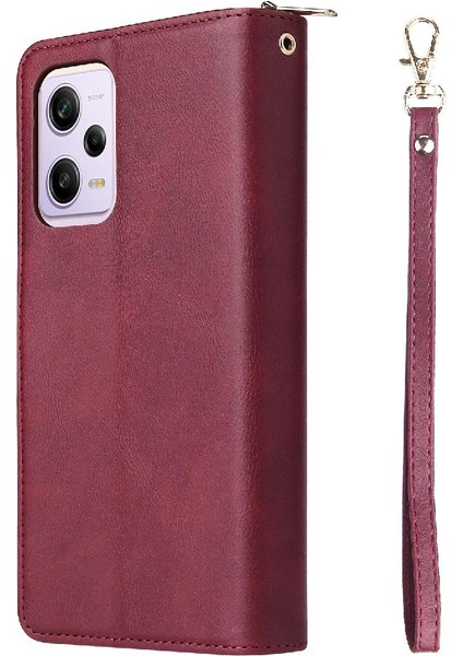 Xiaomi Redmi Not 12 Pro Için Kılıf Kapak Çevirin Cüzdan Kılıf 9 Kart Yuvaları ile (Yurt Dışından) fırsatları