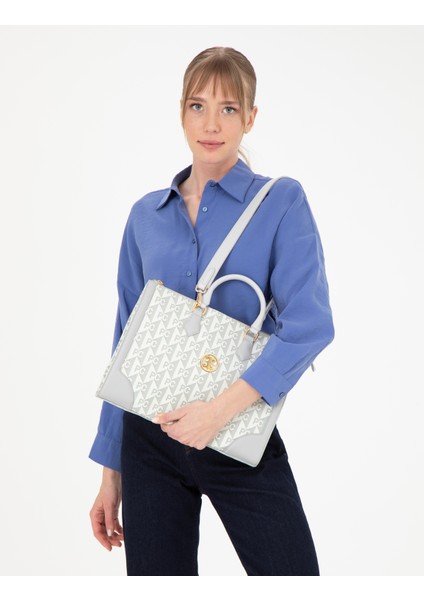 Kadın Gri Evrak Çantası 50290022-VR024