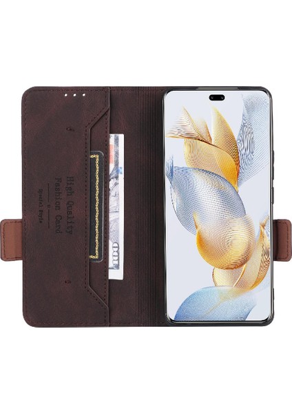 Onur 90 Pro Deri Folio Flip Case Için Kılıf Kart ile Tam Koruma (Yurt Dışından)