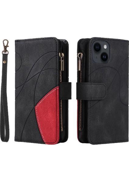 Kart Yuvası Standı ile IPhone 15 Artı Durumda Dokuz Kart Yuvaları Iki Renkli (Yurt Dışından)