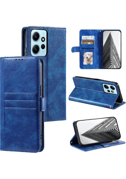 Xiaomi Redmi Not 12 Için Flip Case 4g Pu Deri Kickstand 6 Kart Yuvaları (Yurt Dışından)