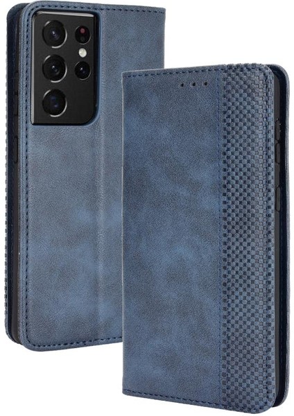 Samsung Galaxy S21 Ultra 5g Pu Deri Manyetik Kapatma Cüzdan (Yurt Dışından)