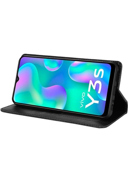 Vivo Y3S 2021 Manyetik Kapatma Pu Deri Cüzdan Için Kılıf (Yurt Dışından) fiyatları