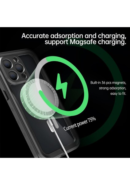 Iphone 13 Için Kılıf Pro IP68 Su Geçirmez Tam 12FT Askeri Darbeye Vaka (Yurt Dışından)