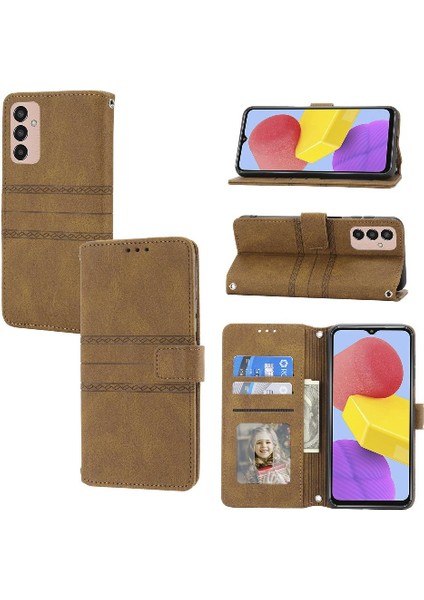 Samsung Galaxy M13 4g Manyetik Kapatma Cüzdan Kılıf Pu Için Flip Case (Yurt Dışından)
