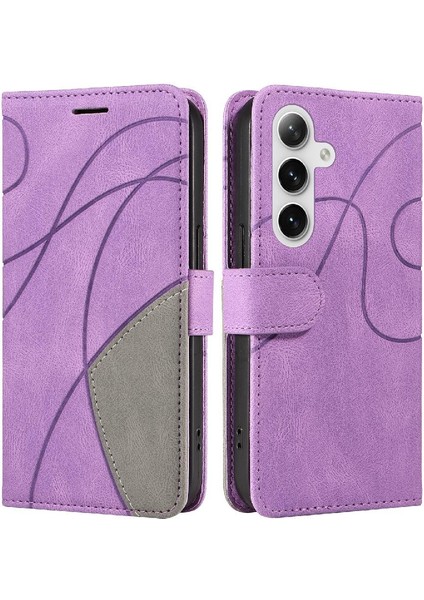 Samsung Galaxy S24 Artı Pu Deri Flip Folio Kılıf Kart Yuvası ile (Yurt Dışından)