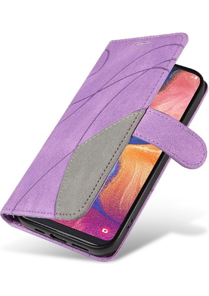 Samsung Galaxy A20E Kickstand Koruyucu Kart Yuvası Standı Pu (Yurt Dışından)