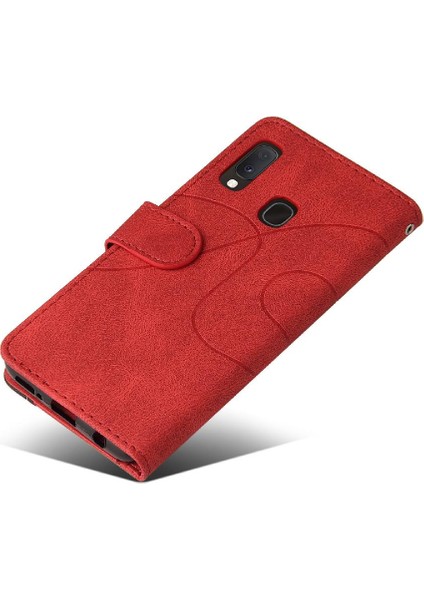 Samsung Galaxy A20E Kickstand Koruyucu Kart Yuvası Standı Pu (Yurt Dışından)