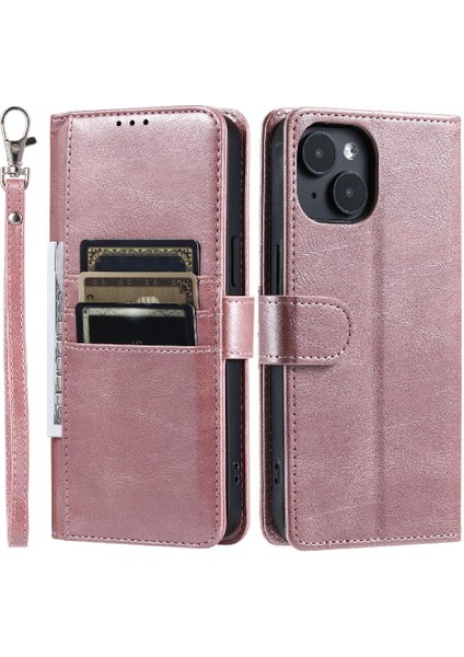Iphone 14 Için Flip Case Artı 6 Kart Yuvaları Pu Deri Cüzdan Kickstand (Yurt Dışından)