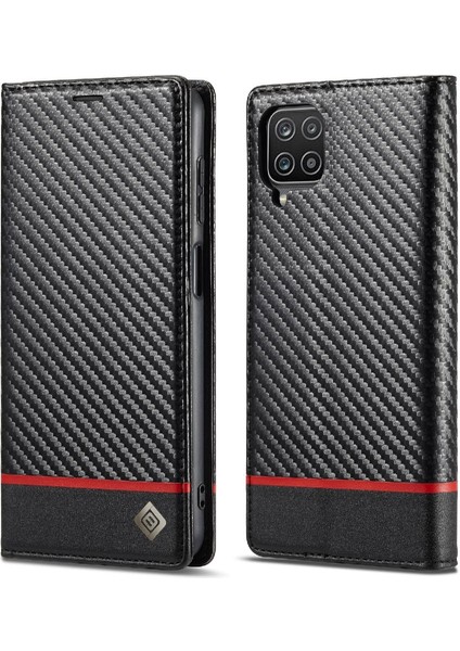 Kart Tutucu Kickstand Tam Koruma ile Samsung Galaxy A12 5g Için Kılıf (Yurt Dışından)